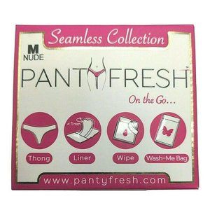 Panty Fresh Emergency Thong Underwear Kit Seamless Collection Nude M NEW